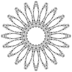 Floral sun vector image