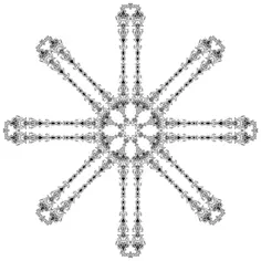Snow crystal vector image