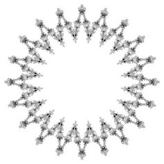 Knitted flower free vector