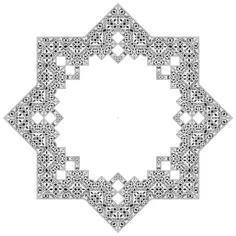 Islamic frame vector illustration