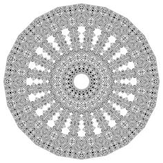 Vintage interlocking ornamental circle