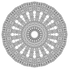 Vintage interlocking ornamental circle