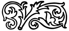 Vintage flourish decoration