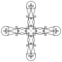 Decorative geometrical cross