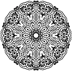 Floral circle for decoration