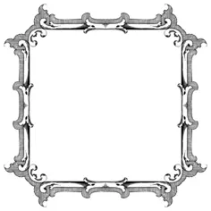 Decorative photo frame vector image