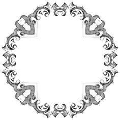 Retro empty photo frame