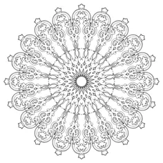 Flourish design in black and white