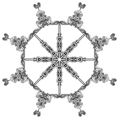 Arty frames set vector image