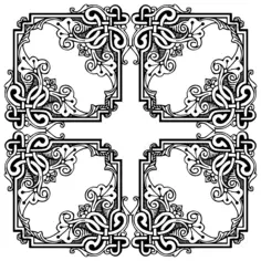 Set of four decorative frames