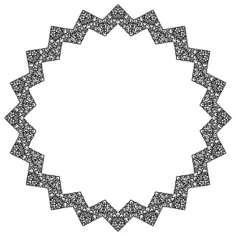 Vintage empty starry frame