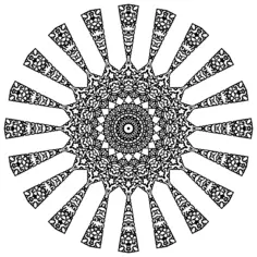 Abstract botanical vector design