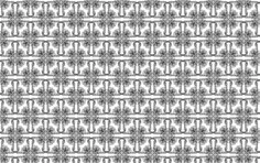 Seamless vintage symmetric frame extrapolated vector pattern