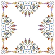 Chromatic frame vector image
