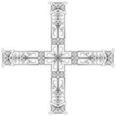 Arty botanical cross