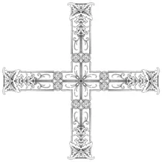 Arty botanical cross