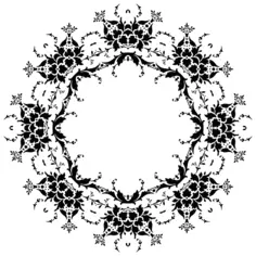 Botanical halo vector image