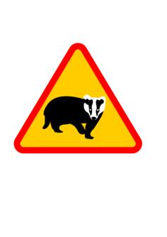 Badger sign