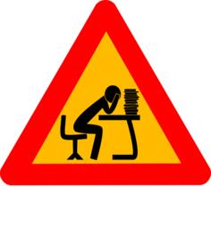 Man at intellectual work vector image