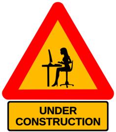 Under construction vector symbol