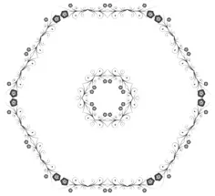 Traditional floral frame