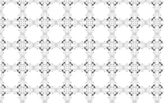 Geometrical and floral wallpaper