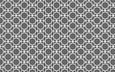 Black and white floral design