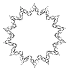 Flowery round design