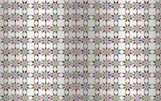 Seamless chromatic ornamental floral pattern