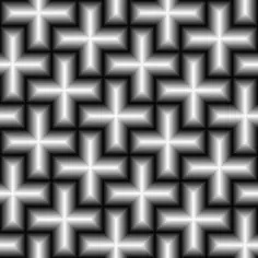 Grey scale crosses in a pattern