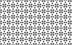 Black flowers on white background