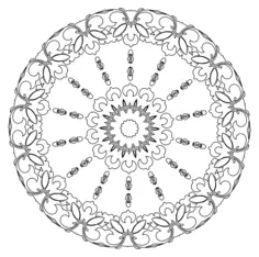 Round floral design