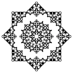 Starry flowery symbol