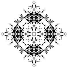 Floral vector silhouette