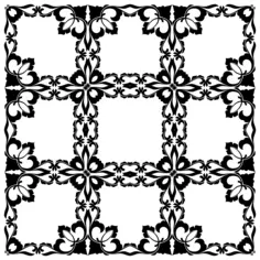 Multiple floral frames