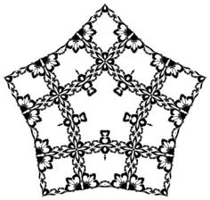 Star made of flowers