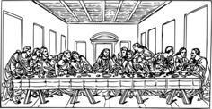 Last supper vector image