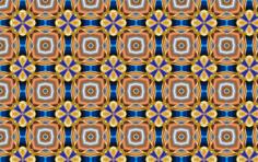 Seamless square floral pattern