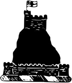 St Michael's Mount vector illustration