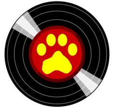 Paw on red LP
