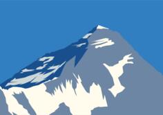 Mount Everest vector image