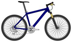 Mountain bike vector image