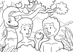 Biblical Eden scene