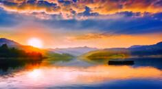 Surreal Romanian lake