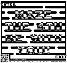 Maze with message from Star Wars