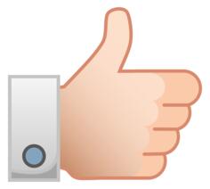 Thumbs up vector image