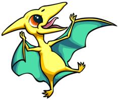 Happy baby dinosaur