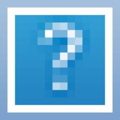 Blurred question mark