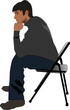 Man just sitting