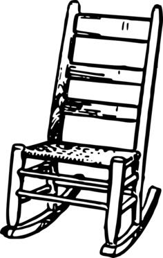 Rocking chair vector image